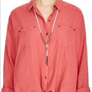Free People. Love Her Madly. Salmon color.